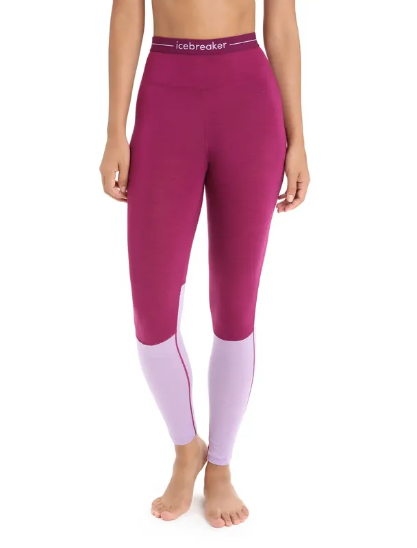 Icebreaker Women 125 Zoneknit Leggings Go Berry/Purple Gaze/Cb Sonderaktion