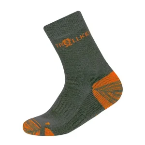 Trollkids Kids Preikestolen Hiking Socks Anthracite/Flame Orange Bestseller