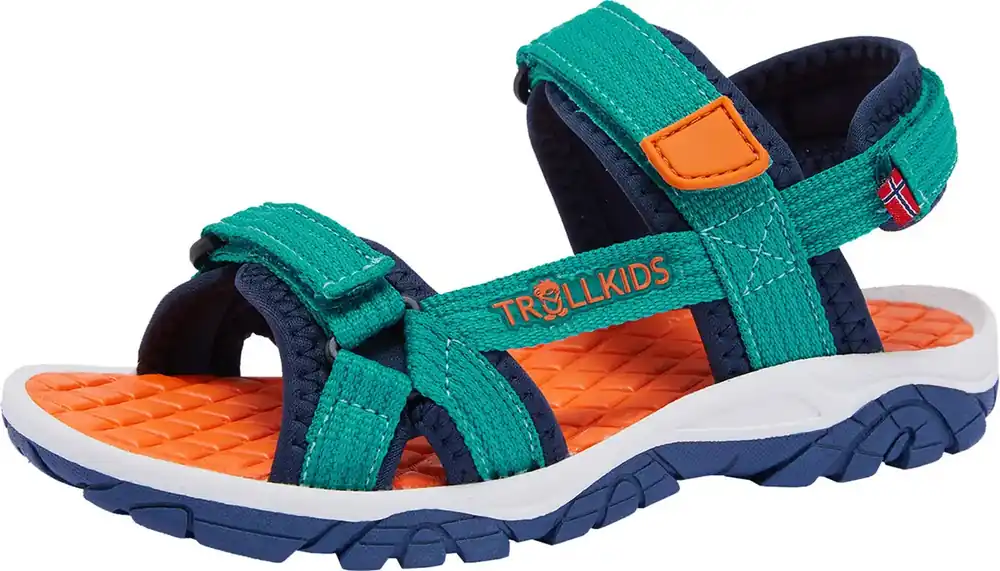 Neu Trollkids Kids Oslofjord Sandal Lake Blue/Bright Orange