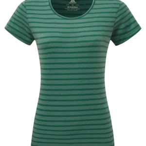 Versand Am Gleichen Tag Mountain Equipment Groundup Stripe WMN Tee Spruce Stripe