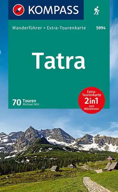 Top-Seller Kompass-Verlag Wanderführer Tatra, 70 Tourenführer Mit Karte