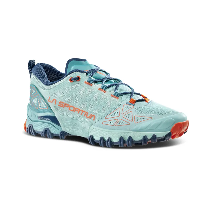 La Sportiva Bushido II Woman Lagoon/Cherry Tomato Knallerangebot