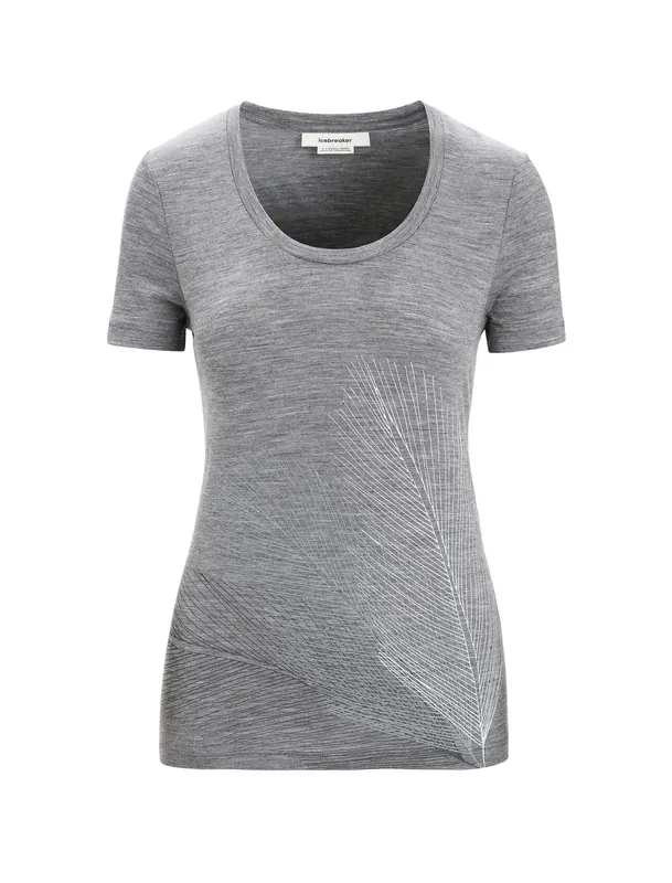 Rabatt Icebreaker Women Tech Lite II SS Scoop Tee Plume Gritstone Hthr