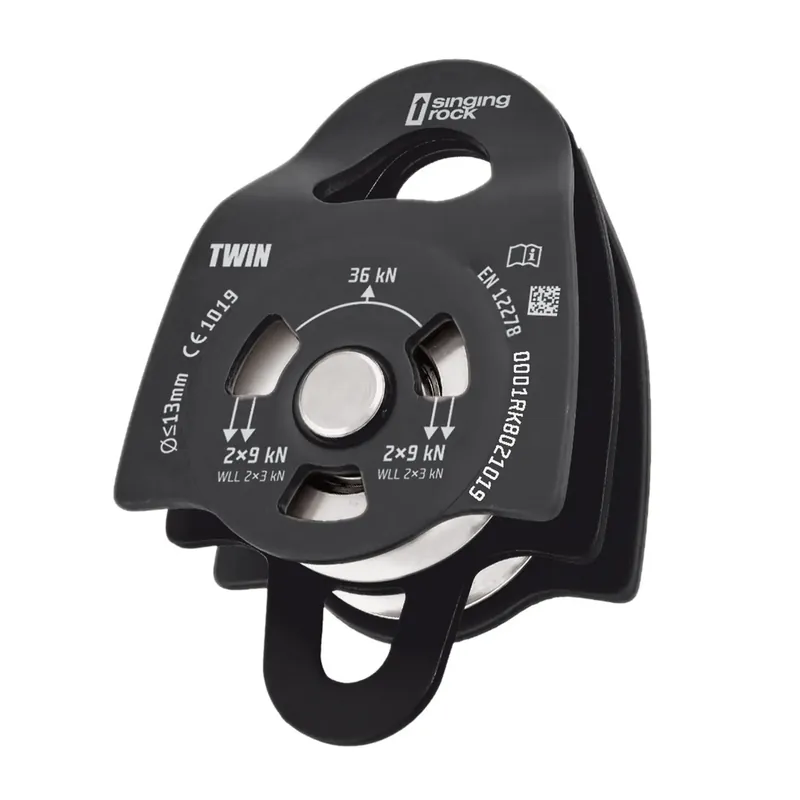 Highlight Singing Rock Seilrolle S.R. Twin Roll Pulley Blk