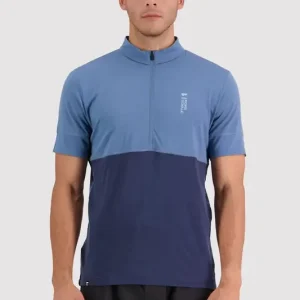 Jetzt Kaufen Mons Royale Cadence Half Zip Blue Slate/Midnight