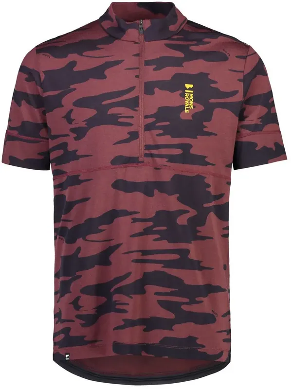 Preisreduziert Mons Royale Cadence Half Zip T Men - cocolate camo