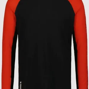 Preisknaller Mons Royale Temple Merino Air-Con LS - retro red/black