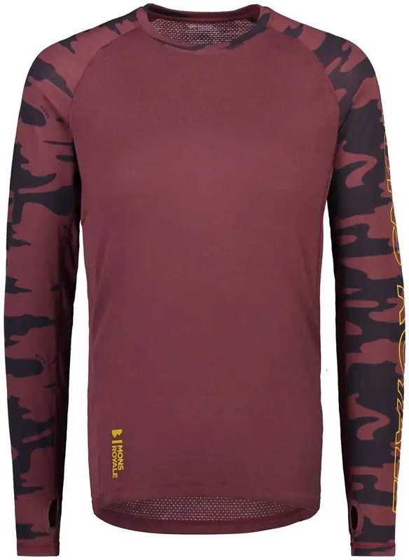 Mons Royale Temple Tech LS - chocolat camo Preiswert