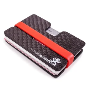 Schneller Versand MakakaOnTheRun Carbon Slim Wallet RFID Blocking