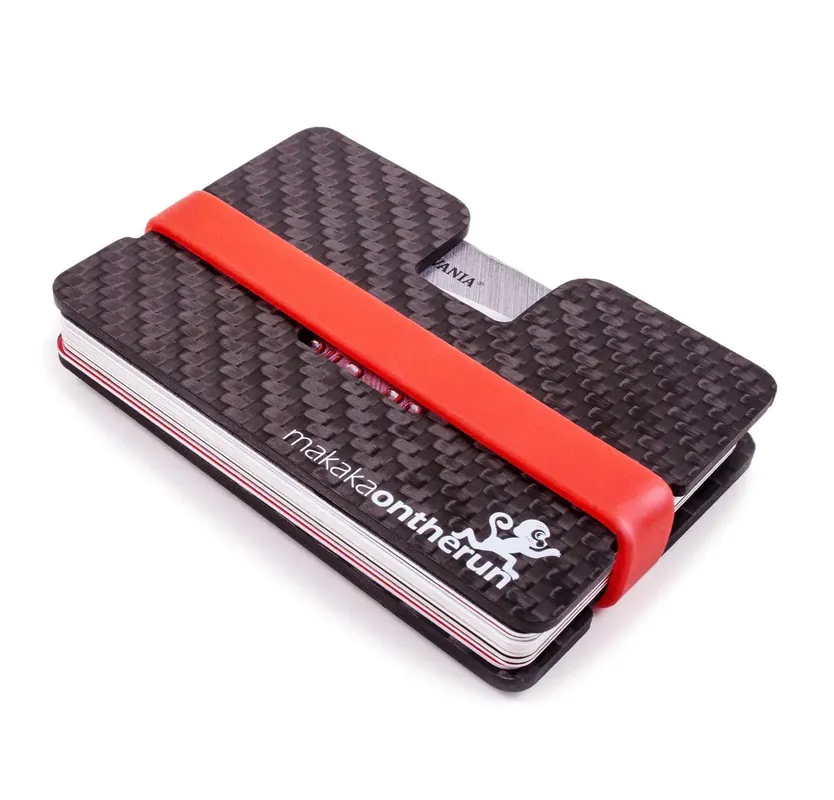 Schneller Versand MakakaOnTheRun Carbon Slim Wallet RFID Blocking