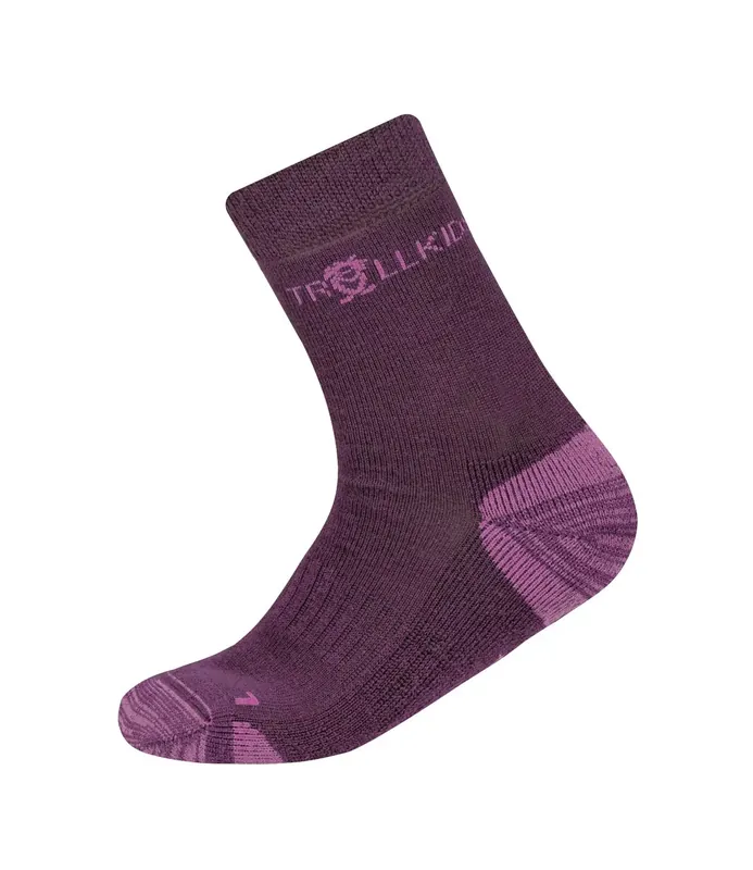 Mega-Angebot Trollkids Kids Preikestolen Hikingsocks-Plum
