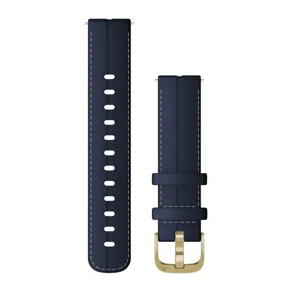 Garmin 18MM Quickrelease Armband Leder Blau Schneller Versand