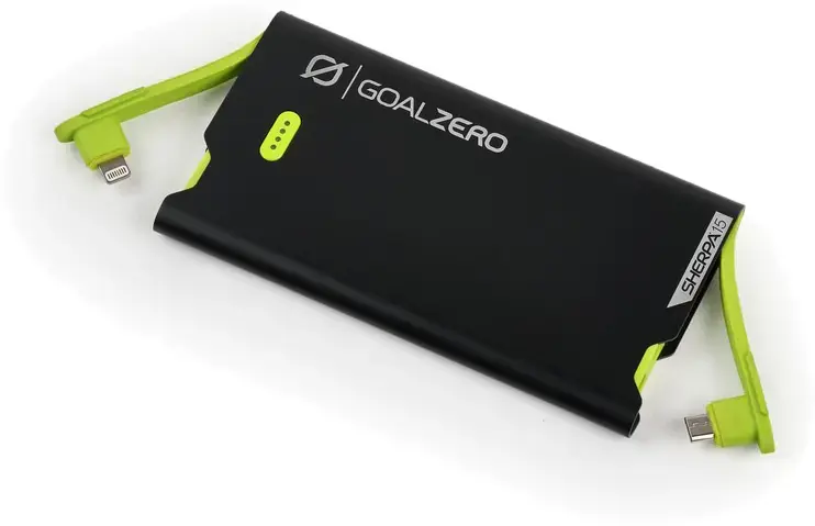 Markenprodukt Goal Zero Sherpa 15 Micro/Lightning - black