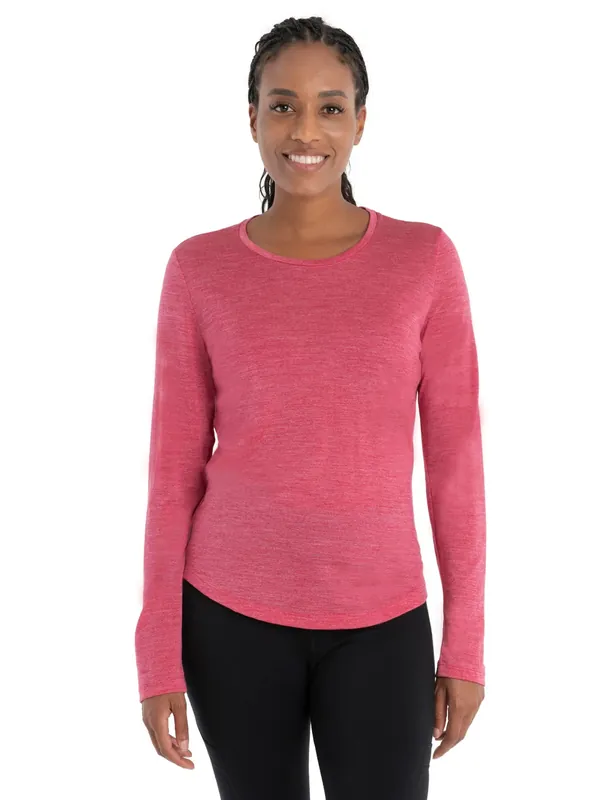Icebreaker Sphere LS Tee-W-Electron Pink Hthr Aktuell