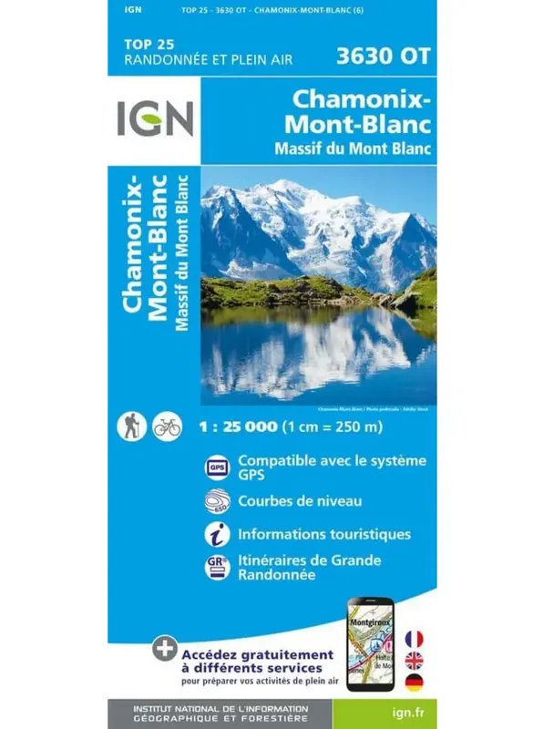 Preisreduziert IGN OT Chamonix Massif Du Mt. Blanc