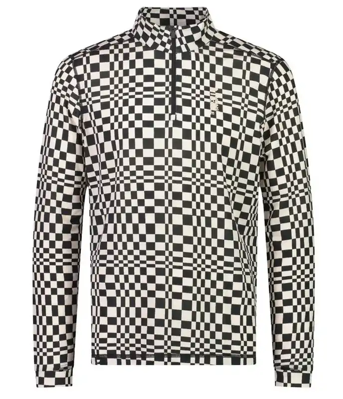 Mons Royale Cascade Merinoflex200 1/4 Zip Checker Online Kaufen