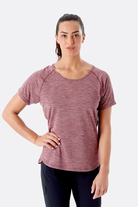 Abverkauf Rab Wisp Tee Wmns Deep Heather Marl