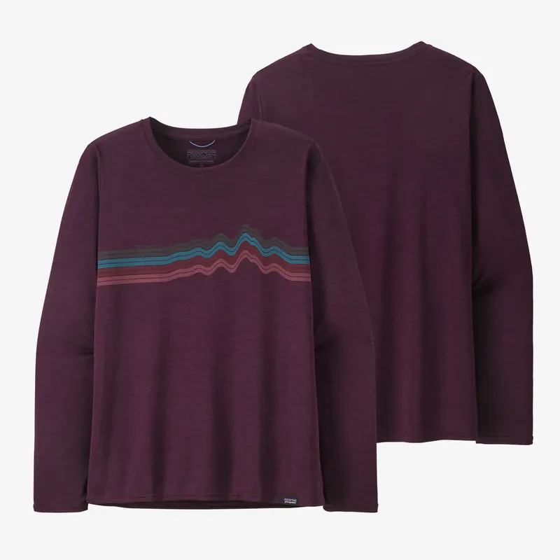 Super-Preis Patagonia Women LS Capilene Cool Daily Graphic Shirt night plum