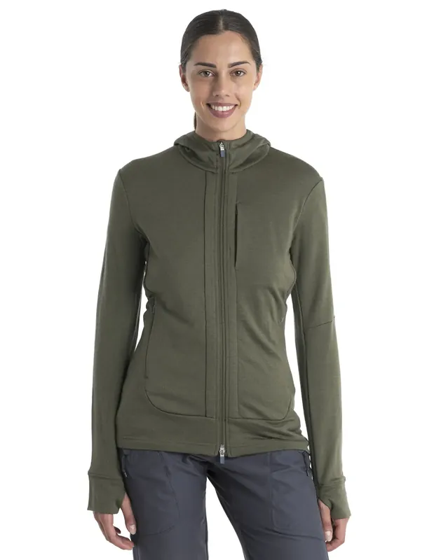 Icebreaker Quantum III LS Hoody W Loden Markenware