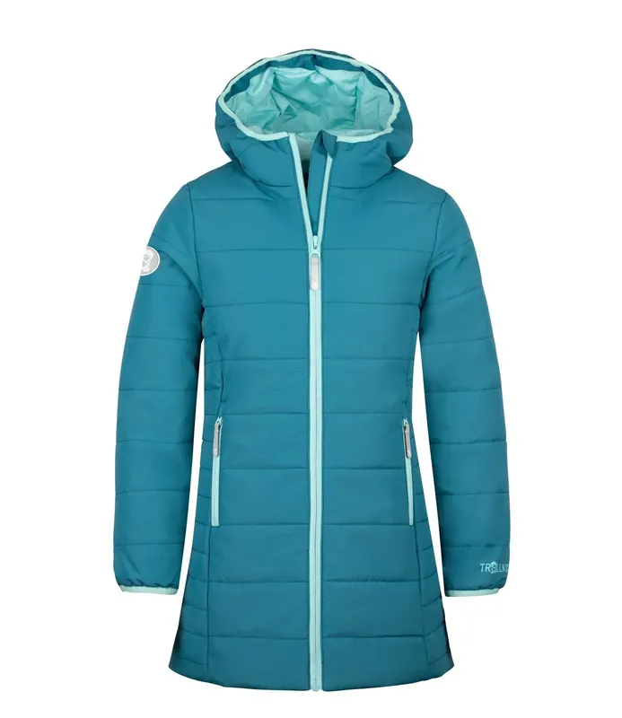 Saisonangebot Trollkids Girls Stavanger Coat Teal/Aqua