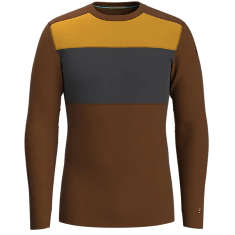 Smartwool Classic Thermal Colorblock Crew Brown/Heather Heißes Angebot
