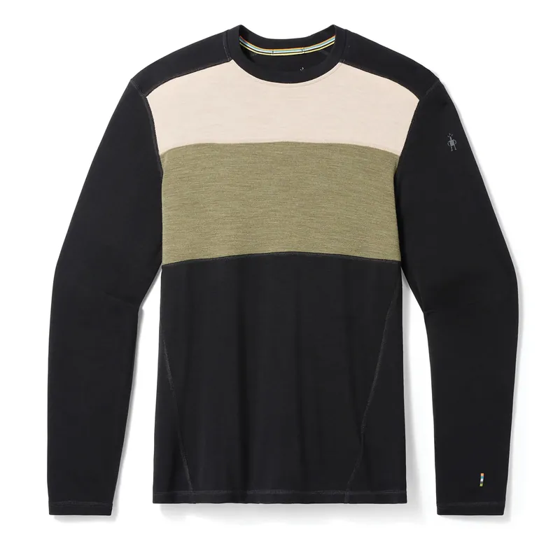 Markenware Smartwool Classic Thermal Colorblock Crew Black/Moss