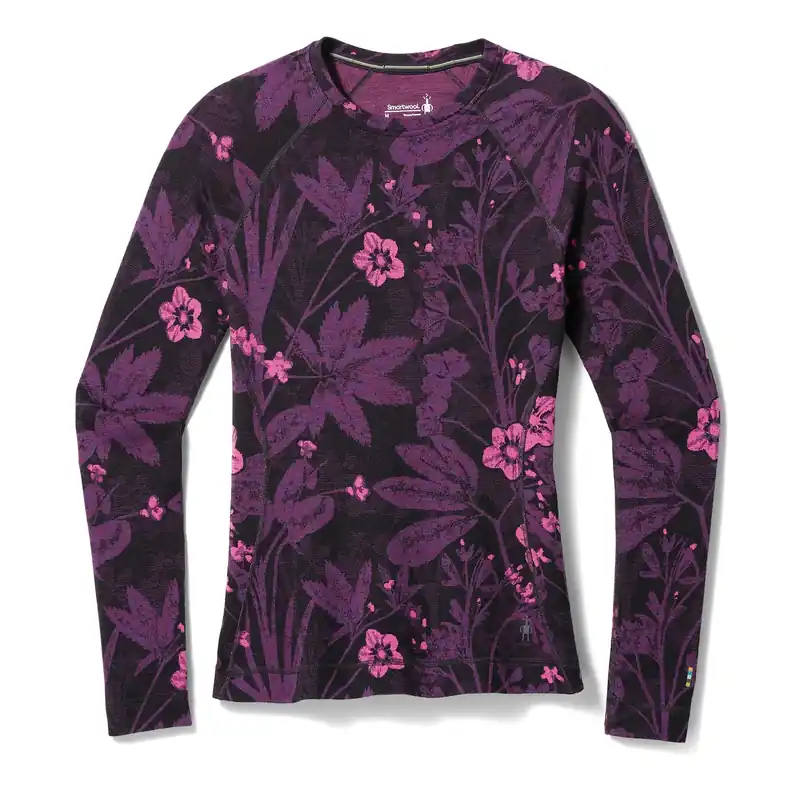 Smartwool Classic Thermal Crew W Purple/Iris Floral Schneller Versand