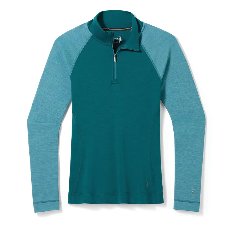 Garantierte Lieferung Smartwool Classic Thermal 1/4 Zip W Emerald/Green