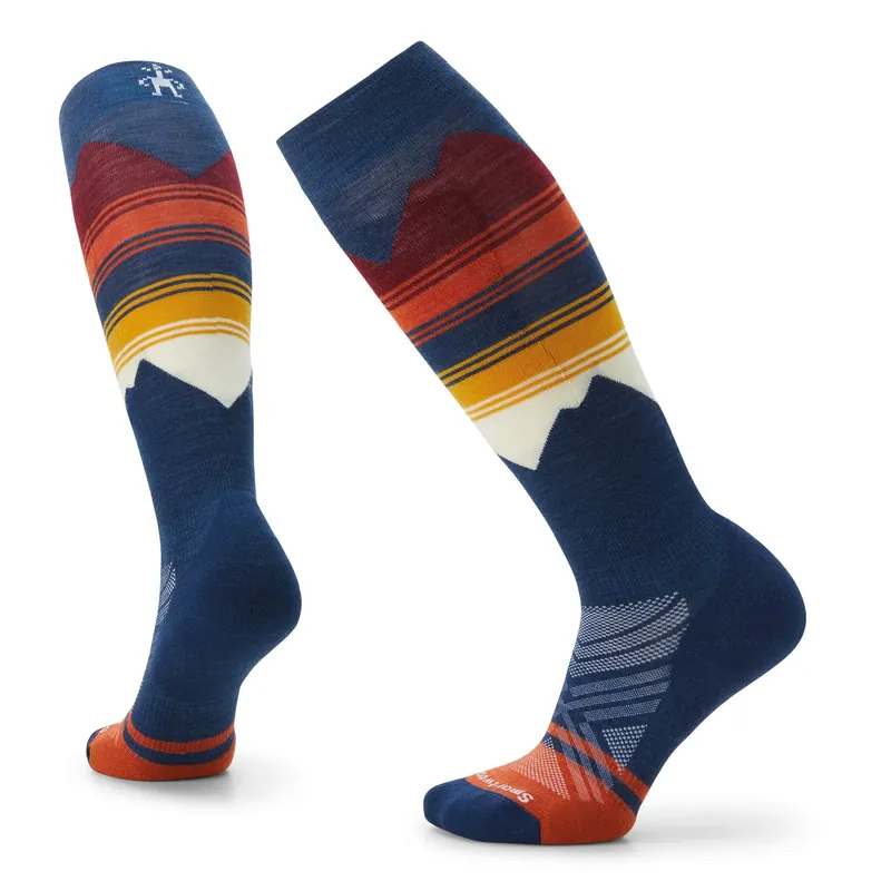 Smartwool Ski Target Cushion Cush Pattern OTC W Alpine Blue Sale