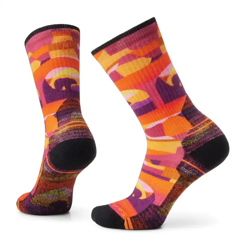 Highlight Smartwool Hike Light Cushion Bear Country Crew W Orange Rust