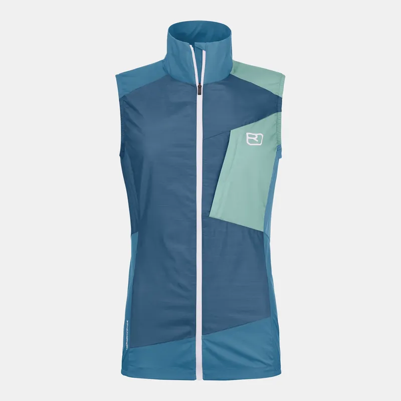Ortovox Windbreaker Vest W Petrol Blue Schneller Versand