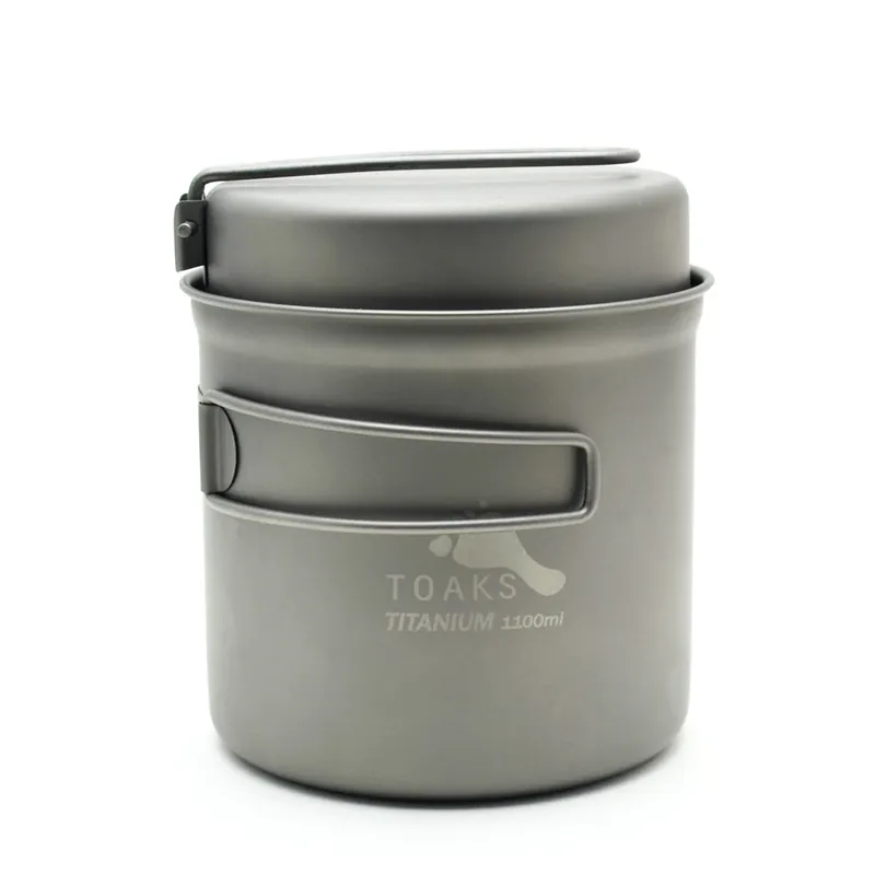 Toaks Titanium 1100ml Pot with Pan Versand Am Gleichen Tag