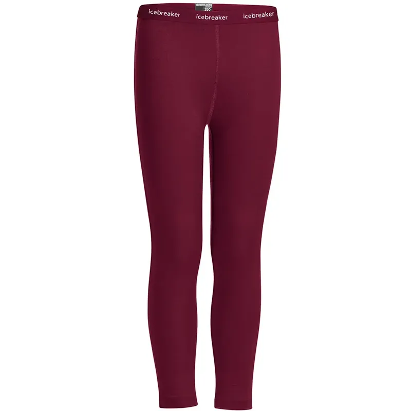 Direktkauf Icebreaker Kids 260 Tech Leggings - cherry