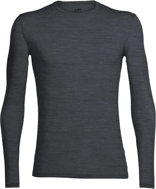 Icebreaker Anatomica LS Crewe Men jet hthr Finale Aktion