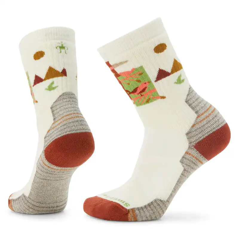 Smartwool Hike Full Cushion Alpine Perch-Print Crew W Natural Beliebt