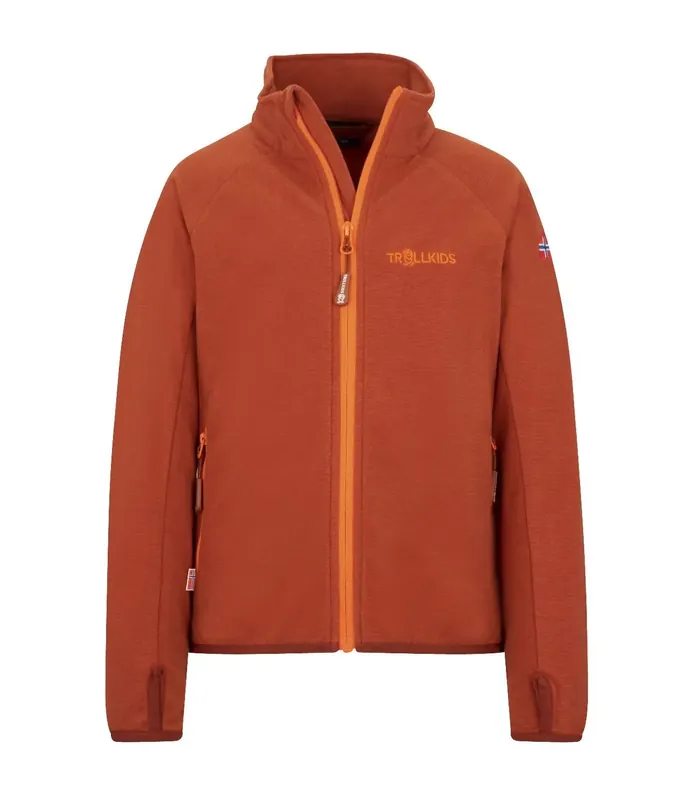Trollkids Kids Noresund JKT Red Brown/Orange Direkt Vom Hersteller