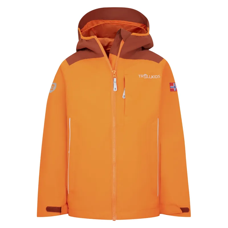 Schneller Versand Trollkids Kids Bergen JKT Orange/Red Brown