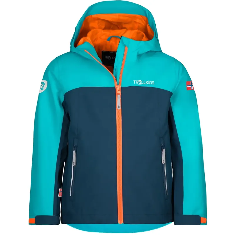 Ausverkauf Trollkids Kids Telemark JKT Lake Blue/Myst Blue