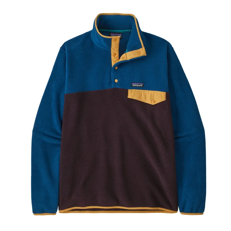 Ausverkauf Patagonia Men´s Synchilla Fleece Pullover Snap T Obsidian Plum
