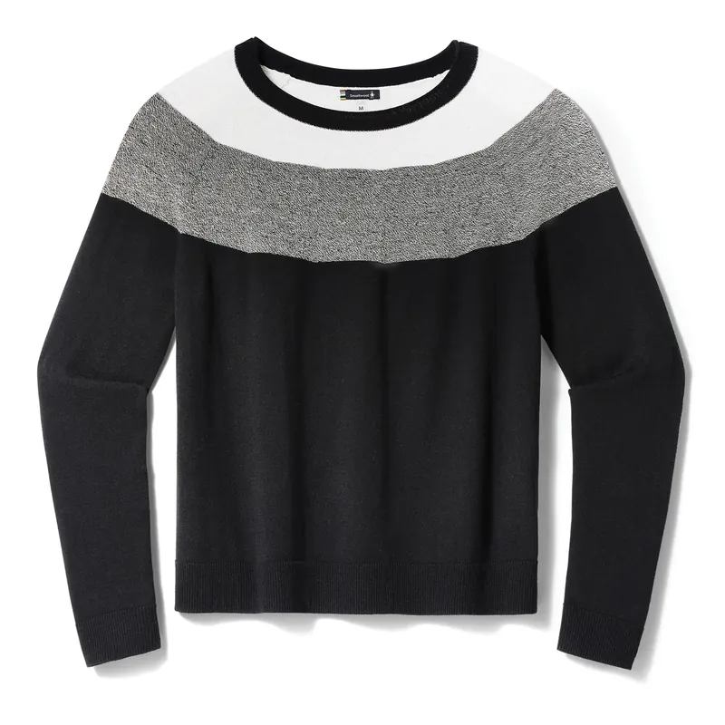 Meistverkauft Smartwool Edgewood Colorblock Crew Sweater W Black