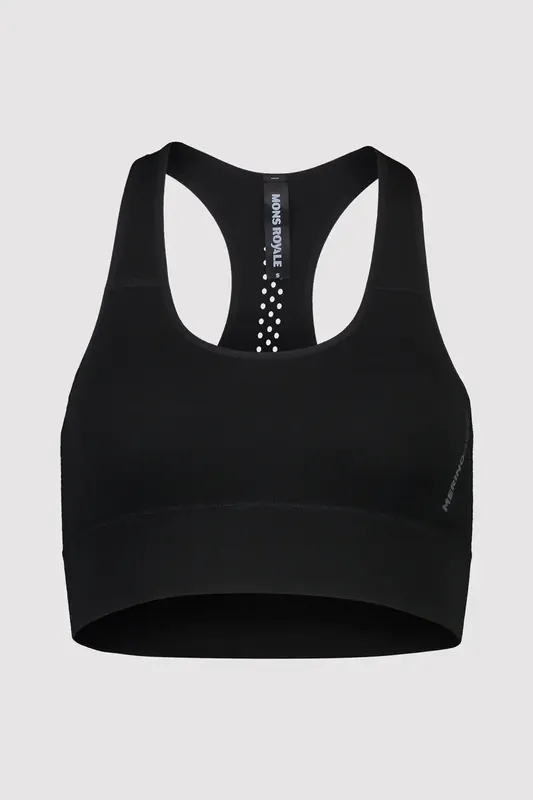 Echt Mons Royale Stratos Merino Shiftsportsbra W/Black
