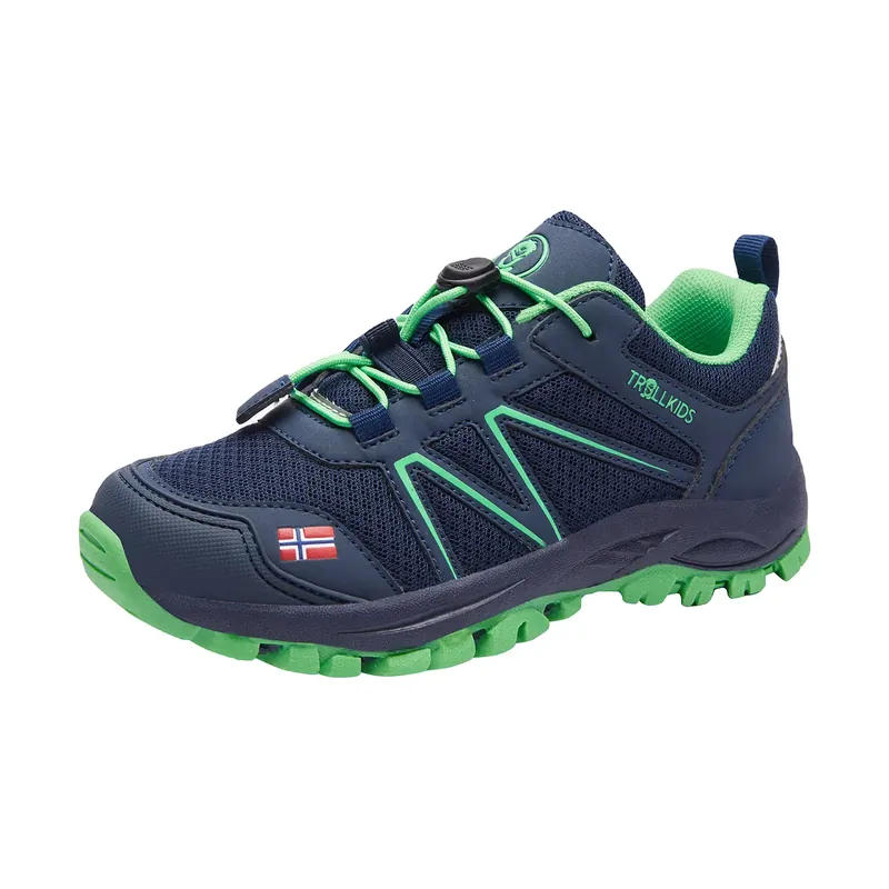 Super-Preis Trollkids Kids Sandefjord Hiker Low Lake Blue/Bright Orange