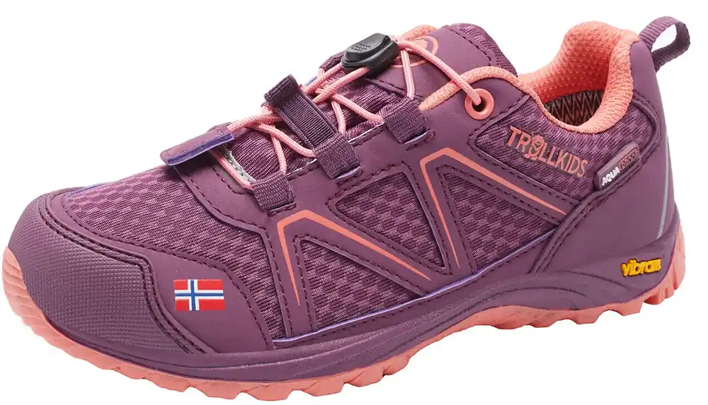 Top-Angebot Trollkids Kids Skarvan Hiker Low - mulberry/peach
