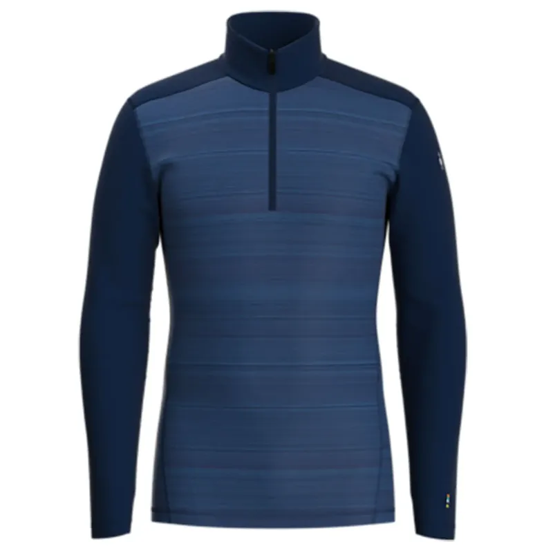 Zertifiziert Smartwool Classic Thermal 1/4 Zip Deep Navy/Color Shift