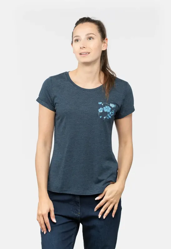 Online Kaufen Chillaz Istrien T-Shirt Dark Blue Melange