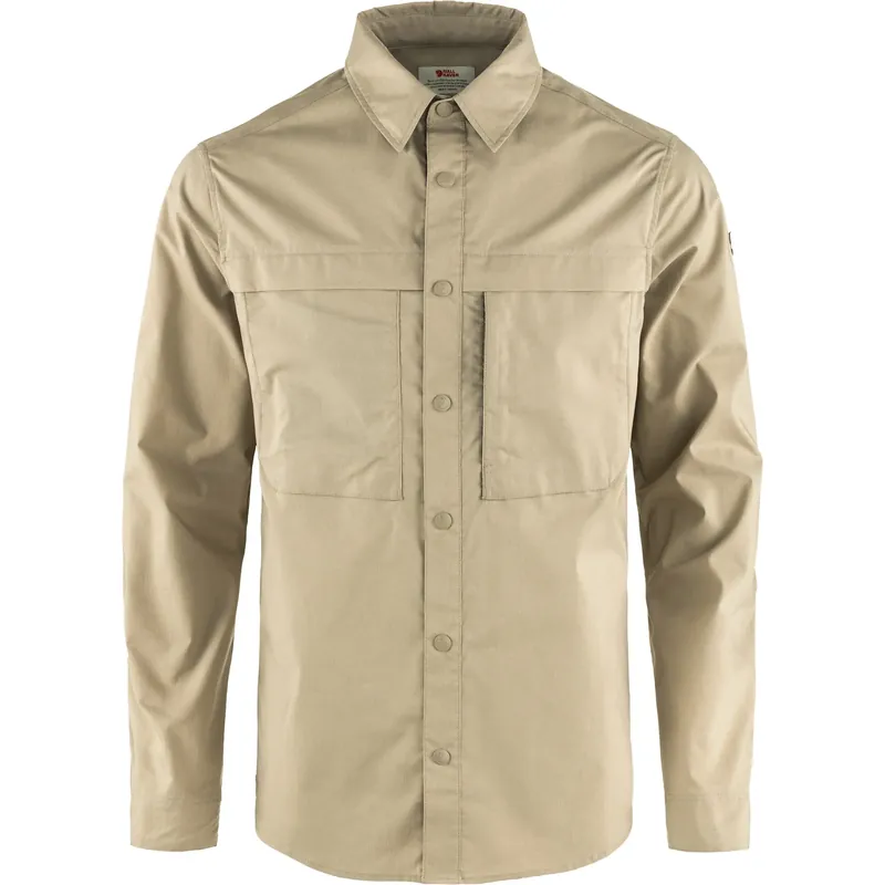Fjällräven Abisko Trail Shirt LS Fossil Versand Am Gleichen Tag