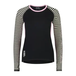 Neue Ware Mons Royale Bella Merino Air Con LS W Pink Stripe