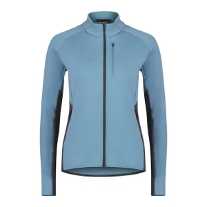 Mons Royale Approach Merino Gridlock Jacket W Ash Blue Ausverkauf
