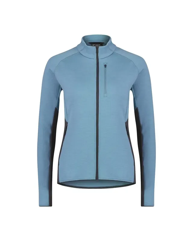Mons Royale Approach Merino Gridlock Jacket W Ash Blue Ausverkauf
