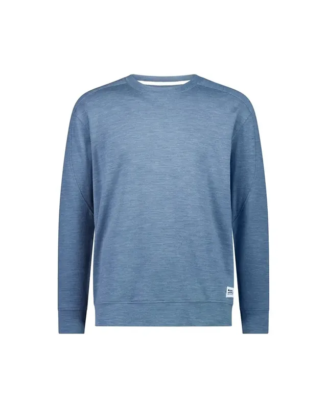 Mons Royale Covert Lite Crew Smokey Blue Nur Heute